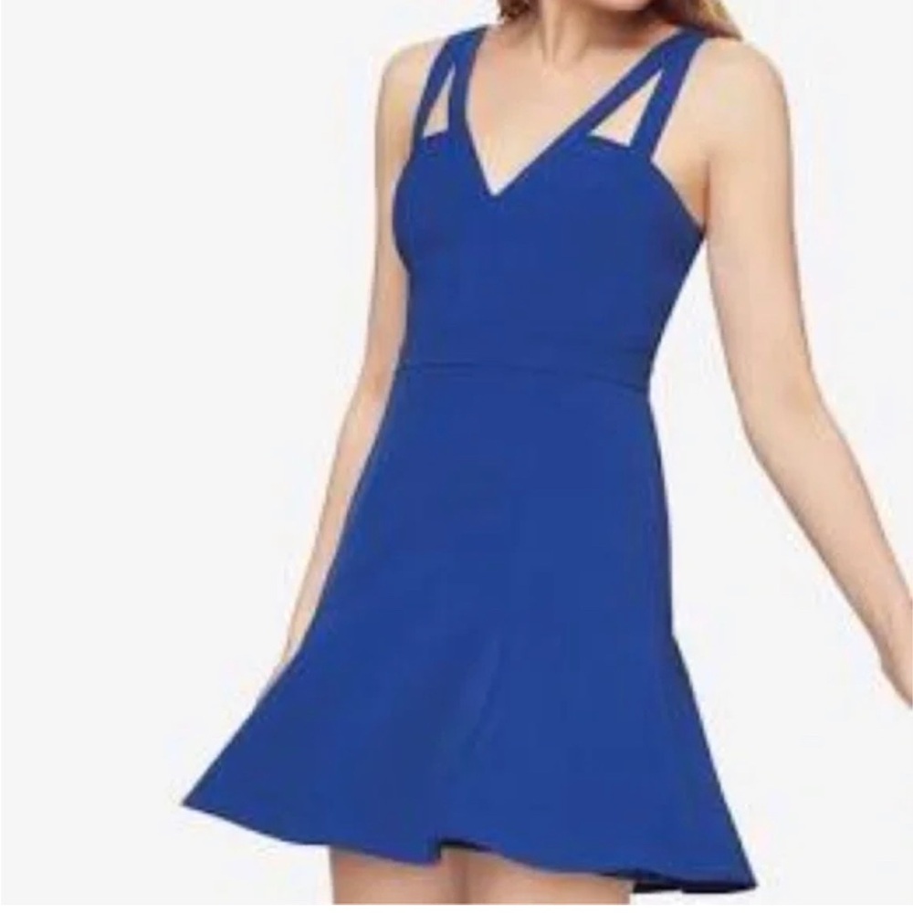 BCBG Alexia Sapphire Blue Short Cocktail Dress